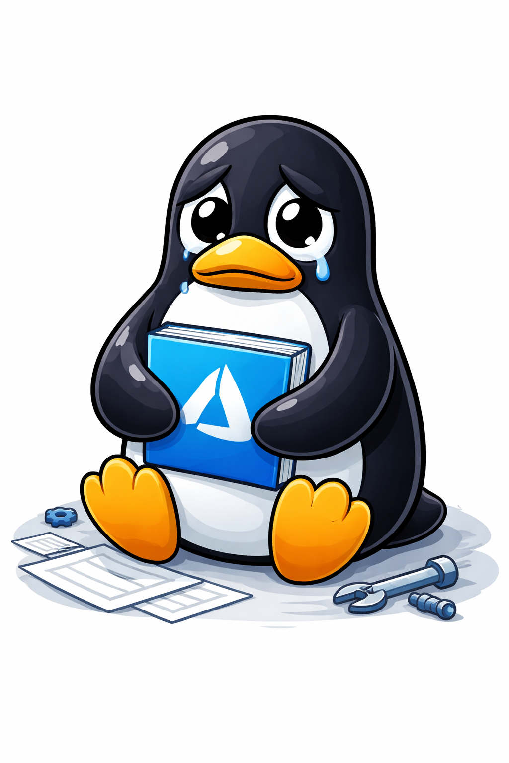 Sad Tux - Windows bias detected